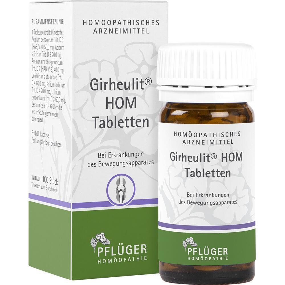 Eine Packung mit homöopathischen Tabletten zur Unterstützung des Bewegungsapparates.
