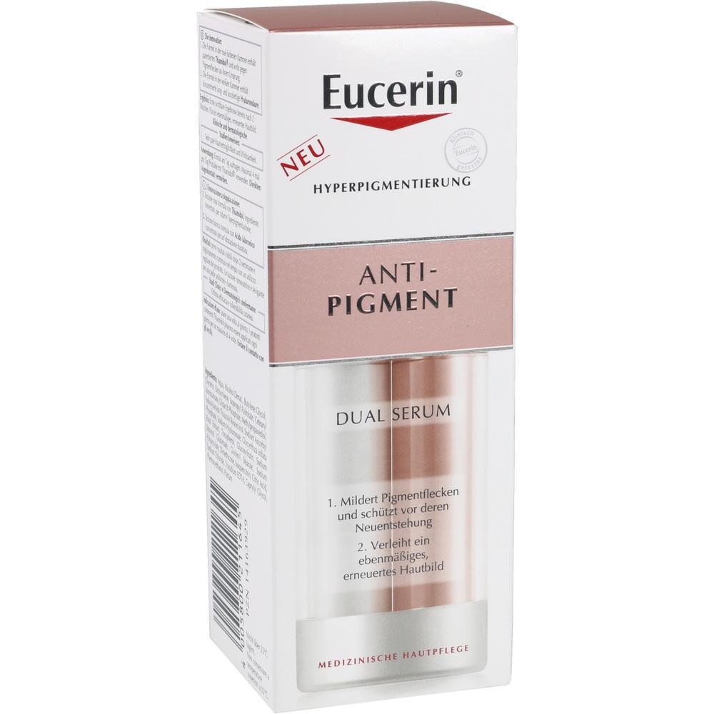 Verpackung von Eucerin Anti-Pigment Dual Serum gegen Pigmentflecken.